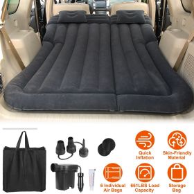 Inflatable SUV Air Mattress Thickened (Color: Black)