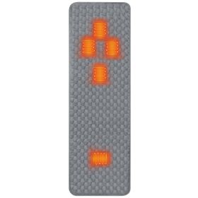 Heated Sleeping Bag Liner Powered By USB Plug Power Bank (Color: Grey)