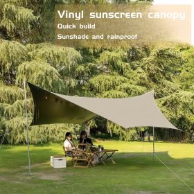 Hammock Rain Fly, Camping Tarp with Poles, Waterproof (size: BY-001-3*45)