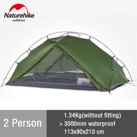 Naturehike New Vik Camping Tent Ultralight 1-2 Person (Color: 2 Person - Green)