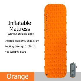 Naturehike Inflatable Mattress; Ultralight (Color: Orange - Only Mat)