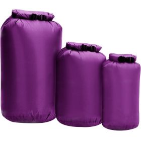 3 pcs/set Waterproof Dry Bag Pack Sack 8L 40L 70L (Color: B purple)