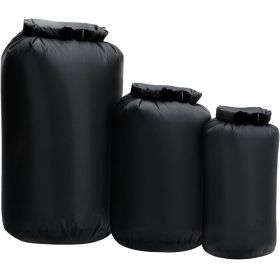 3 pcs/set Waterproof Dry Bag Pack Sack 8L 40L 70L (Color: D black)