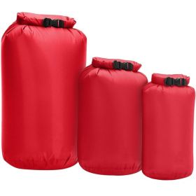 3 pcs/set Waterproof Dry Bag Pack Sack 8L 40L 70L (Color: A red)