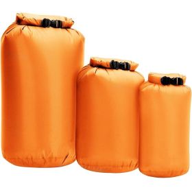 3 pcs/set Waterproof Dry Bag Pack Sack 8L 40L 70L (Color: F orange)
