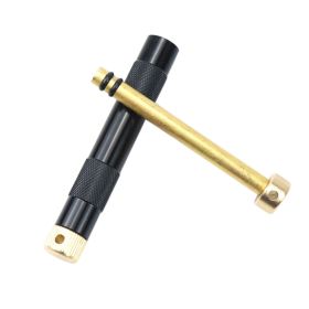Metal Fire Piston Piston Mini Survival Gear (Color: Black)